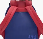 Red and Blue Fashion Simple Casual Backpack