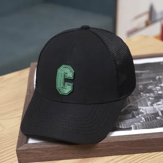 Letter C Sunshade Solid Baseball Hat
