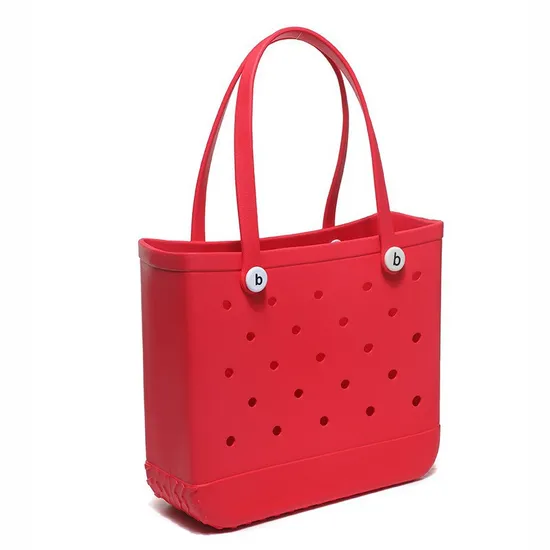 EVA Injection Molded Beach Bag EVA Basket Hole Bag European and American Beach Portable Beach Basket