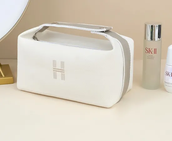 Travel Toiletry Large Capacity Canvas Portable Women′s Cosmetics Storage Bag