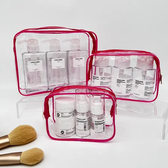 Transparent Waterproof Men′s and Women′s Travel Business Trip Storage Business Hand-Held Cosmetics Zipper Bag