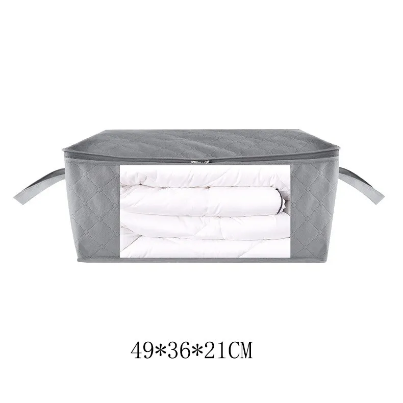 Non-Woven Clothing Storage Box Visual Home Storage Bag Foldable Clothing Dust Bag