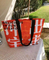 Handheld Woven Shopping Bag Covered with Plastic PP Color Printed Woven Bag