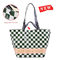 Portable Shopping Bag Foldable Nylon Waterproof One Shoulder Handbag for Outdoor Use Supermarket Environmentally Friendly Large Capacity Fashionable Women′s Bag