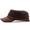 Cross Border Flat Top Male Leather Curved Brim Casual Mountaineering Camouflage Baseball Cap