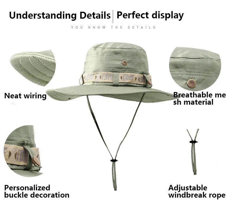 Backpack Bag for Women Fisherman&prime;s Hat Outdoor Sun Protection and Sunshade Hat Sun Hat Men&prime;s Beach Hiking and Fishing Hat