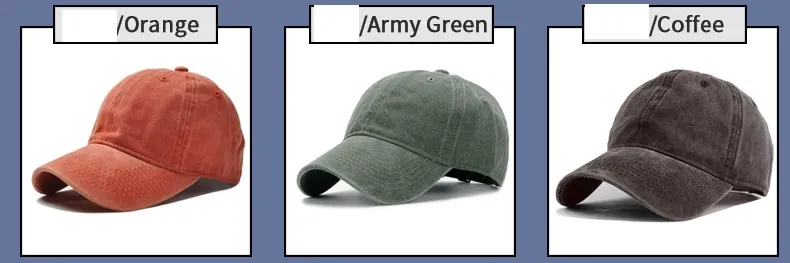 Solid Color Light Plate Duckbill Caps Worn-out Washed Cotton Sun Caps China