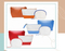PU Colorful Fashion Digital Storage Bag Cosmetic Bag