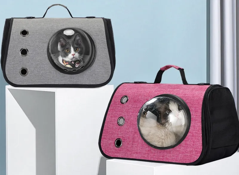 Portable Carry One Shoulder Cross-Capsule Travel Pet Bag
