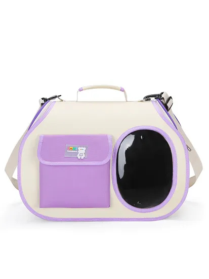 Stylish and Breathable Square Foldable Portable Pet Bag for Going out