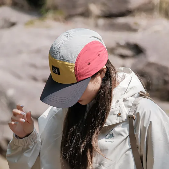 Quick Drying Color Blocking Light and Thin Sun Shading Baseball Cap