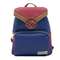 Red and Blue Fashion Simple Casual Backpack