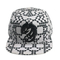 Flat Brim Color Blocking Embroidered Printed Baseball Cap