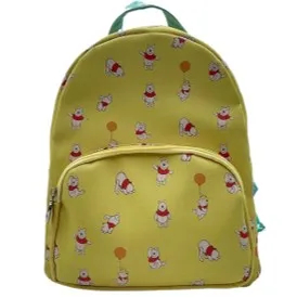 Yellow Double Layer Cute Bear Casual Backpack