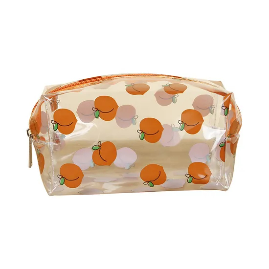 Creative Print PVC Small Fresh Transparent Travel Portable Custom Makeup Bag
