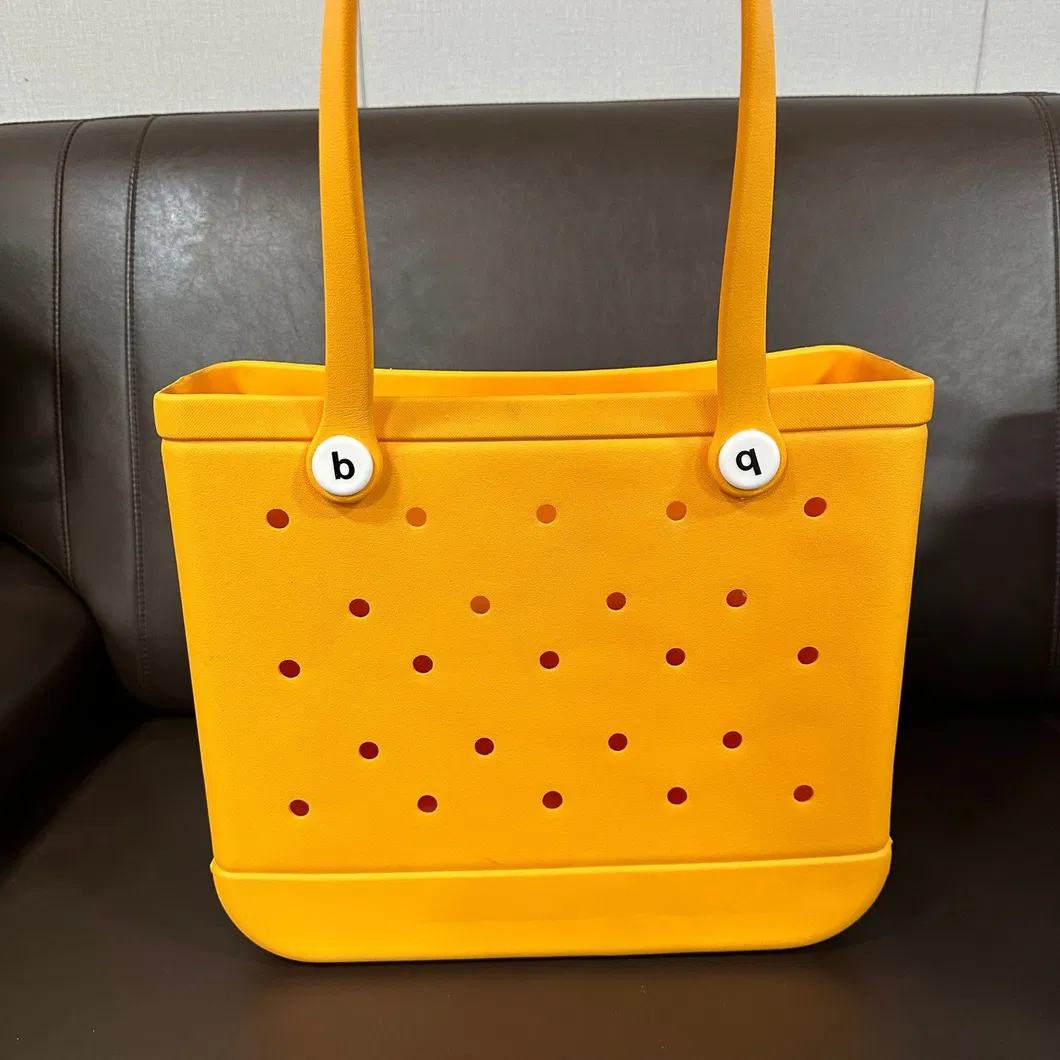 EVA Injection Molded Beach Bag EVA Basket Hole Bag European and American Beach Portable Beach Basket