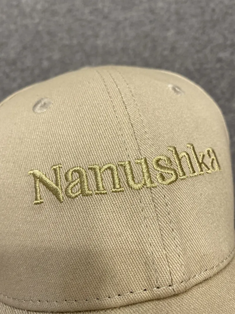 Letter Logo Embroidered Dome Curved Brim Baseball Cap Duck Tongue Cap