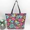 Silk Screen Canvas Tote Bag Crossbody Shopping Storage Bag