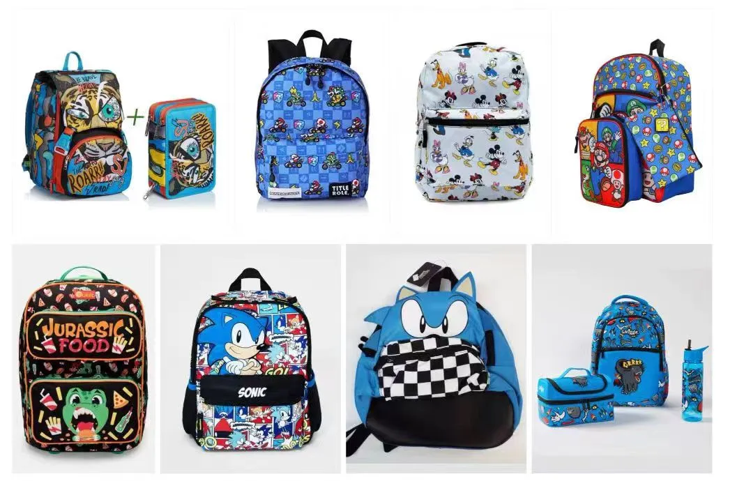 Handheld Woven Shopping Bag Covered with Plastic PP Color Printed Woven Bag