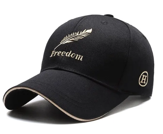 Spring New Men and Women Wheat Ear Embroidery Polyester Cotton Tide Sunhat Can Be Customized with The Latest Sunscreen Outdoor Sports Baseball Cap