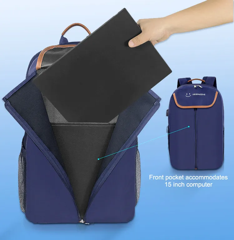 Independent Shoe Layer Backpack New High-Capacity USB Port Charging Travel Computer Bag Laptop Bag Computer Bag