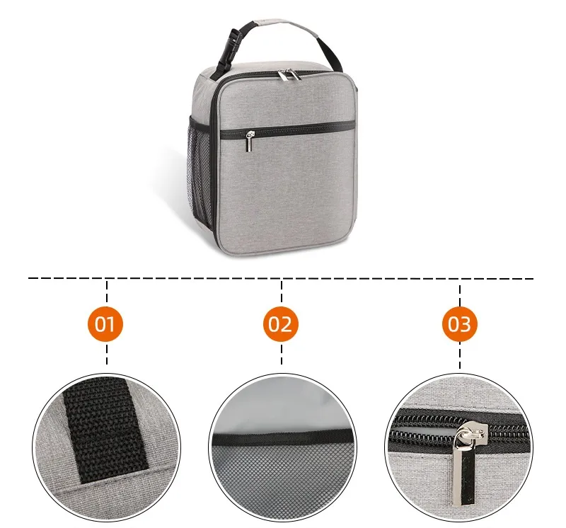 Large Capacity Fresh Oxford Cloth Portable Outdoor Picnic Lunch Box Ice Pack Insulated Bag
