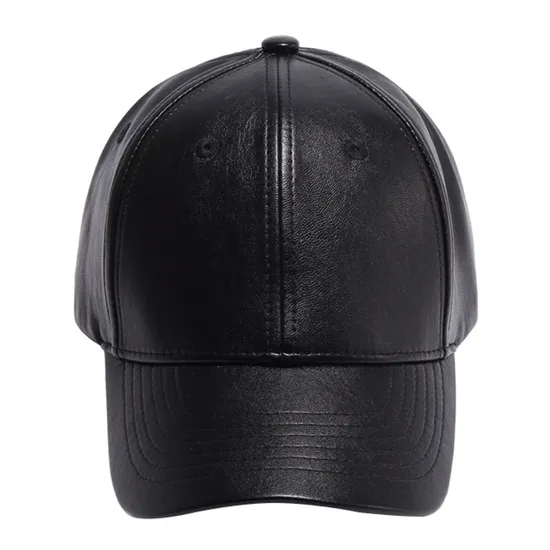 The New PU Leather Street Fashion Versatile Korean Version of The Fashion Hip-Hop Baseball Cap