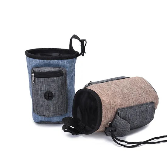 Printed Logo Portable Outdoor Pet Dog Food Waist Bag