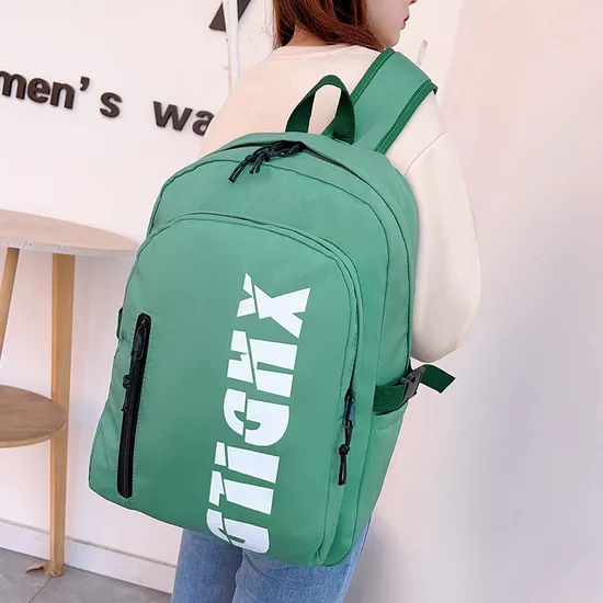 Large Capacity Minimalist Letter Printed Casual Backpack